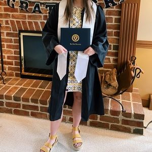 Black Graduation Cap & Gown